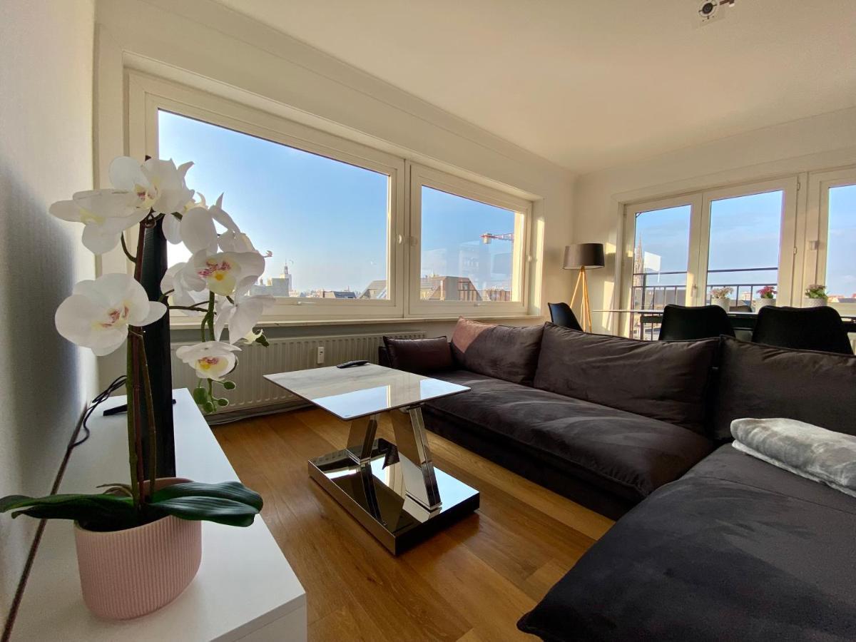 Luxury 3 Bedroom Apartment On The Top Floor With Panoramic View Oostende Eksteriør bilde