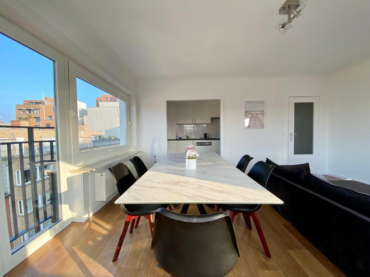 Luxury 3 Bedroom Apartment On The Top Floor With Panoramic View Oostende Eksteriør bilde